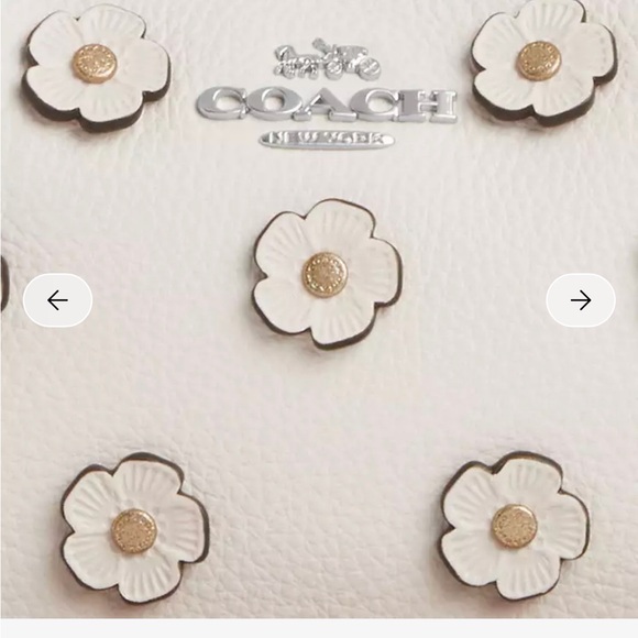 Coach White Mini Bag with Floral Details - Picture 2 of 7